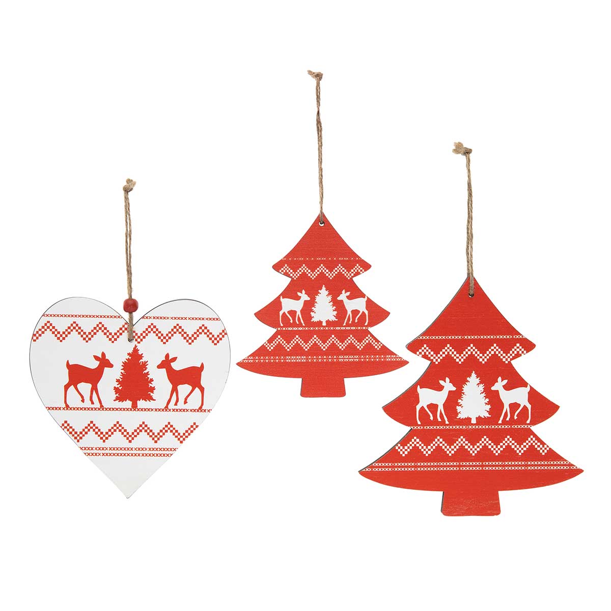 Swedish Wood Heart Holiday Ornament
