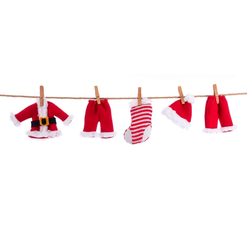 Santa Suit Novelty Garland
