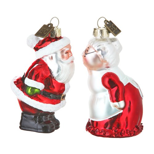 EC 3.5" Mr. & Mrs. Claus Ornament Set